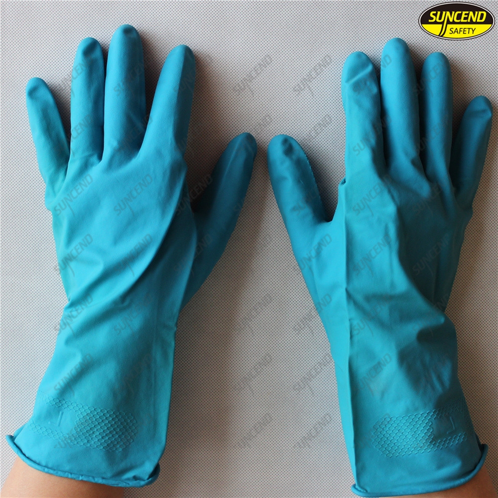 Multi purpose waterproof anti slip cleaning latex household gloves