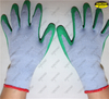 Polycotton liner tear latex coated crinkle finish hand gloves