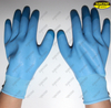 Anti slip polyester foam latex industrial hand protective gloves