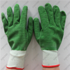 13G nylon seamless green full coated wrinkle latex work gristle gloves