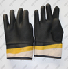 PVC fully coated sandy finish jersey liner gloves with safety cuff