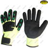 TPR coating shockproof anti impact heavy duty oilfield gloves