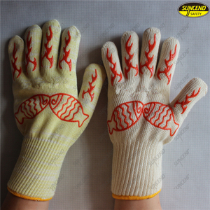 Heat resistant safety microwave oven silicone BBQ gloves