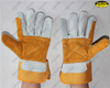 Industrial labor protection low price working cow leather gloves