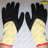 Polyester liner 3/4 latex coated crinkle finish work gloves